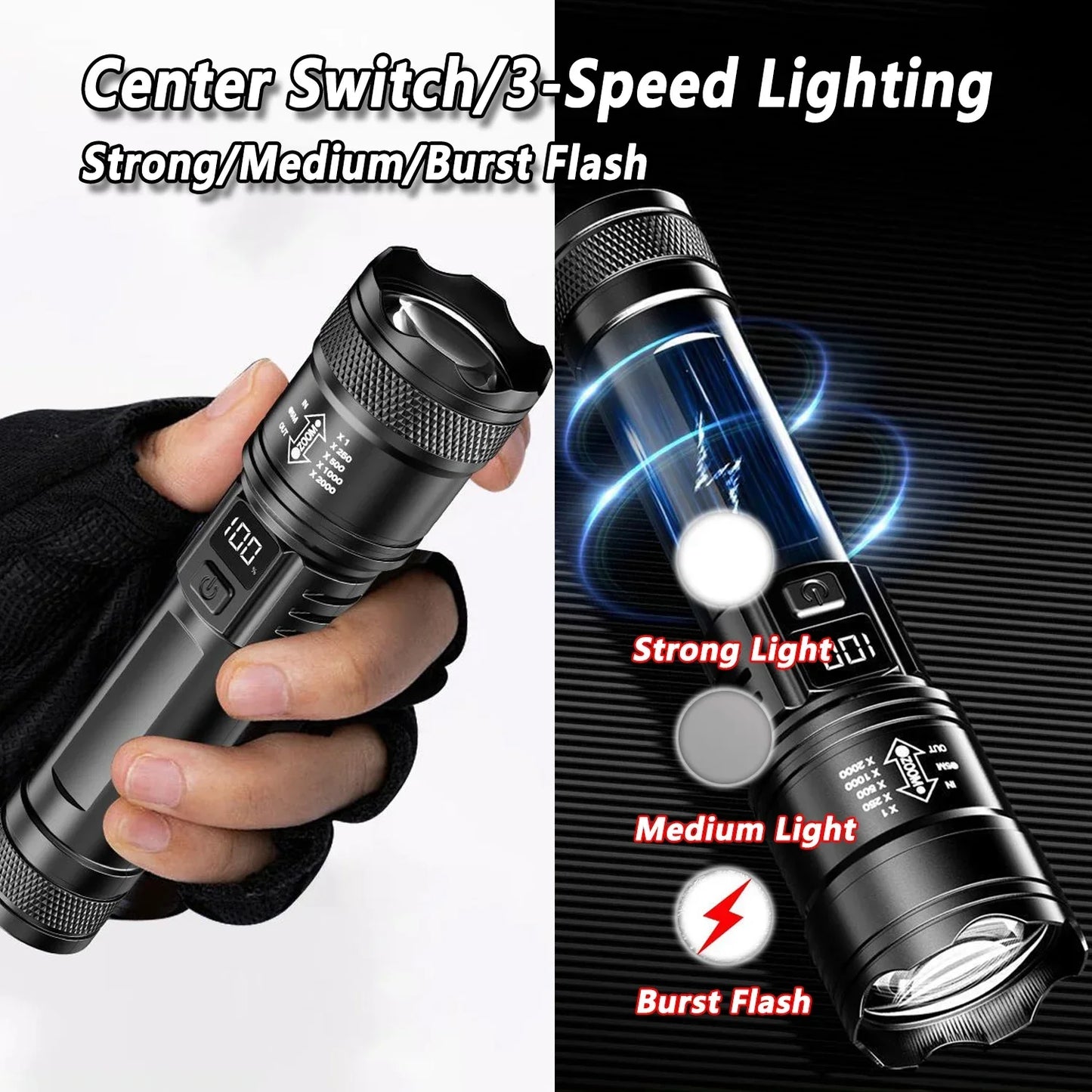 2000LM Ultra Bright P50 LED Flashlight
