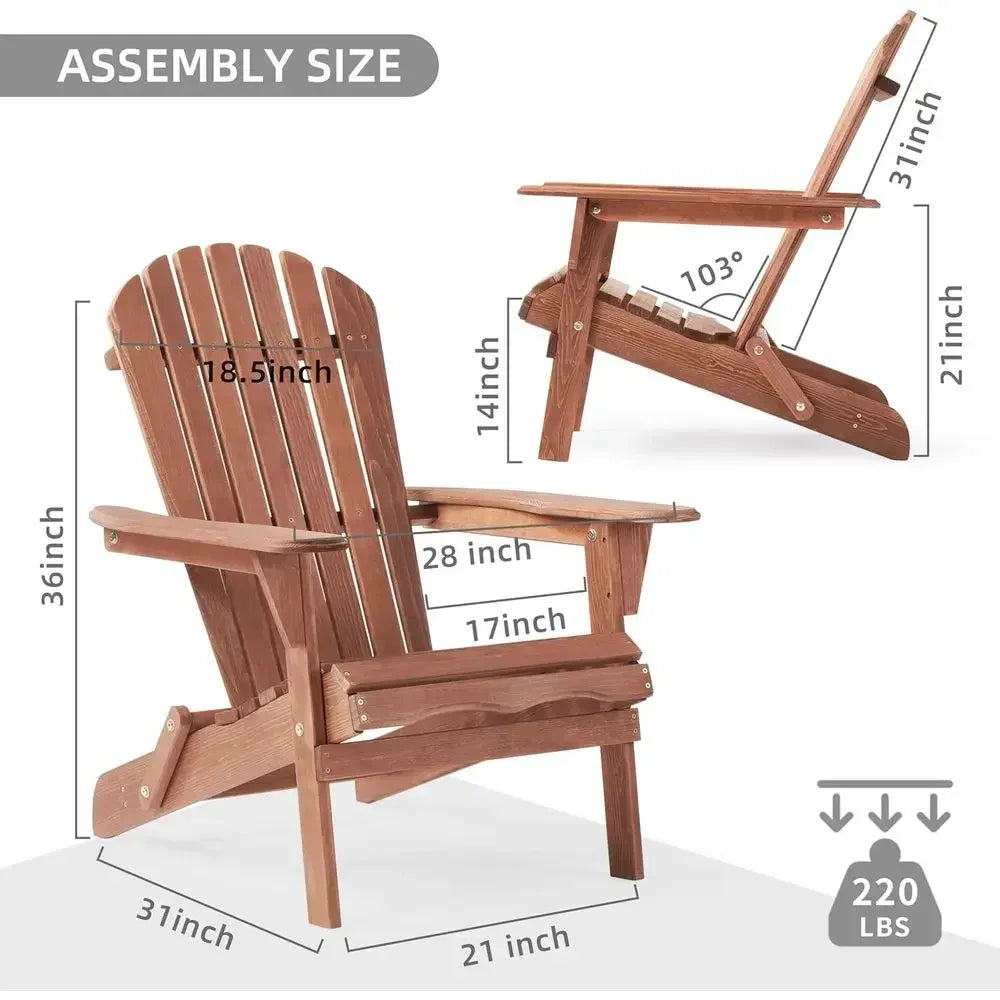 Patio Adirondack Chair Set of 2
