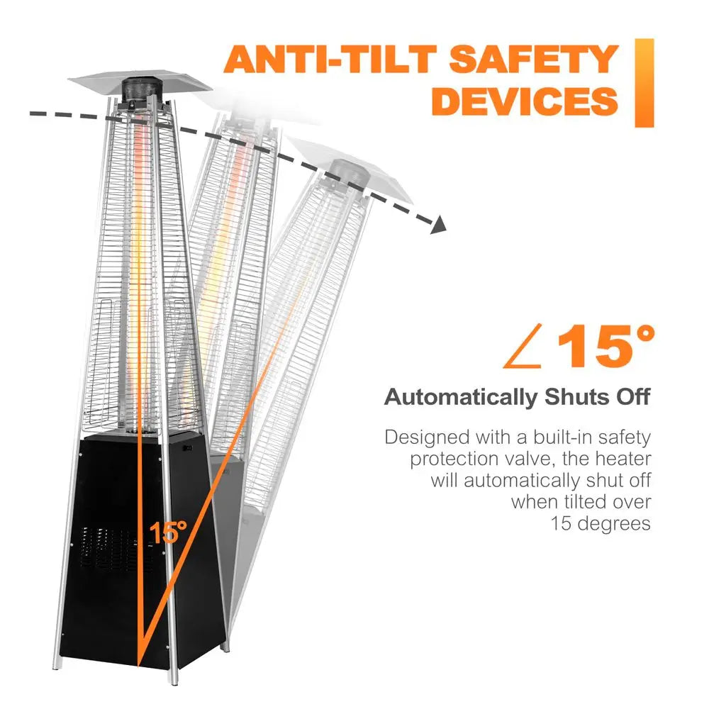 48,000 BTU Outdoor Pyramid Propane Patio Heater