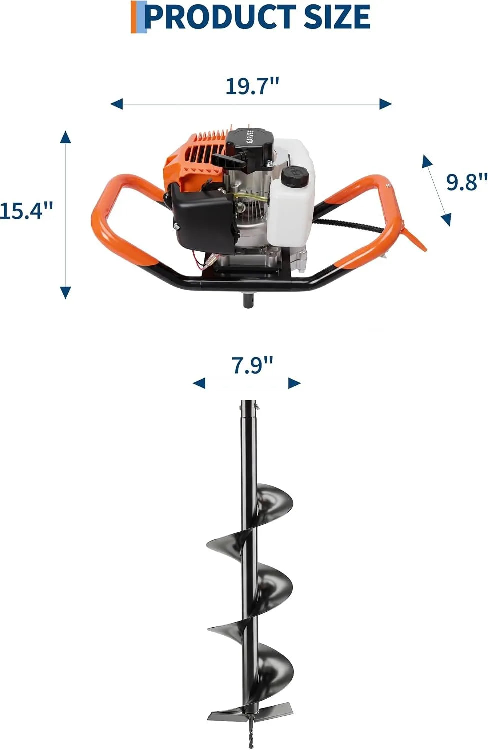 43cc Gas Powered Post Hole Digger