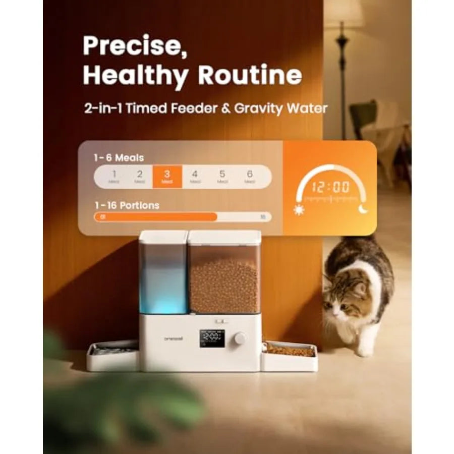 Automatic Cat Feeder and Water Dispenser,
