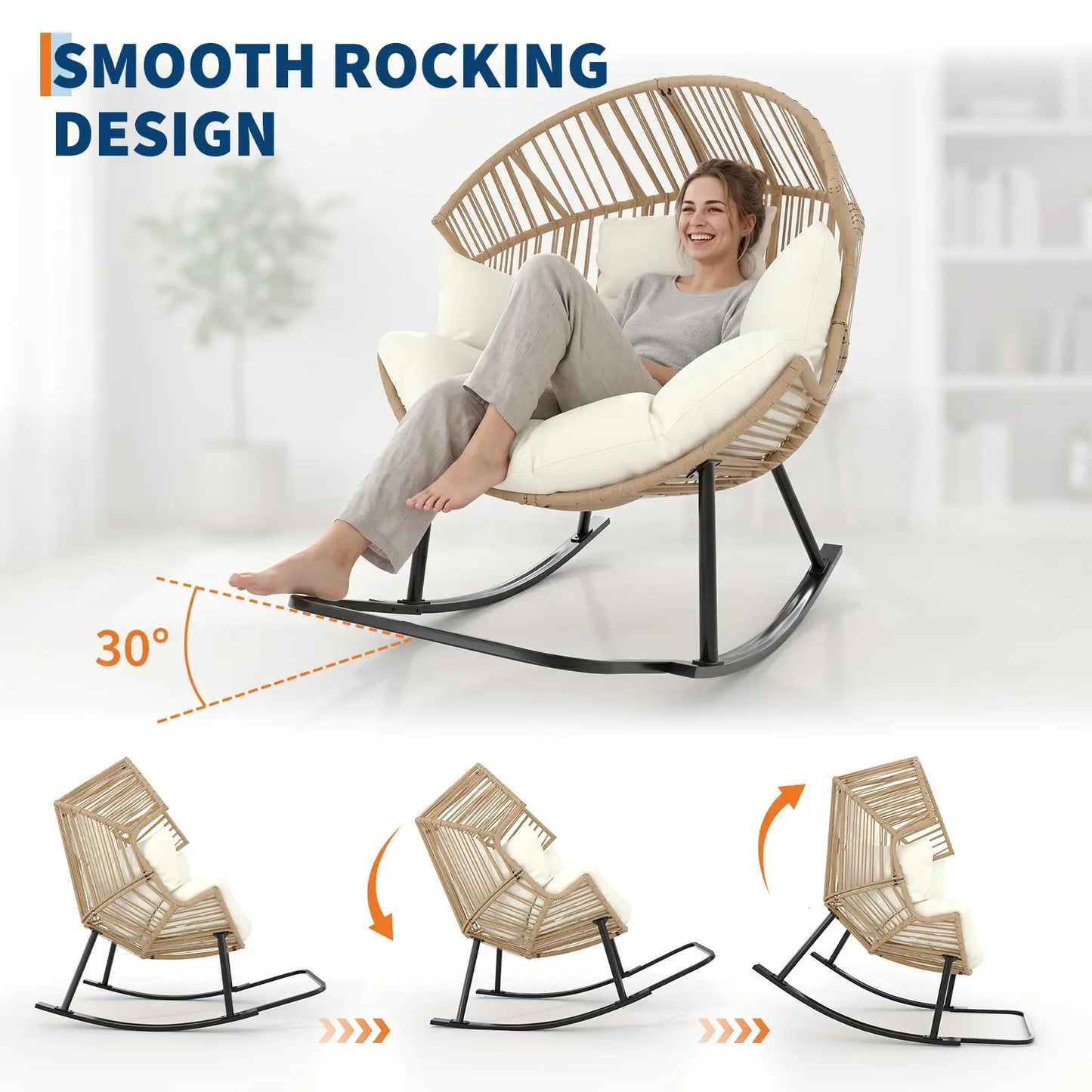 Papasan Rocking Chair