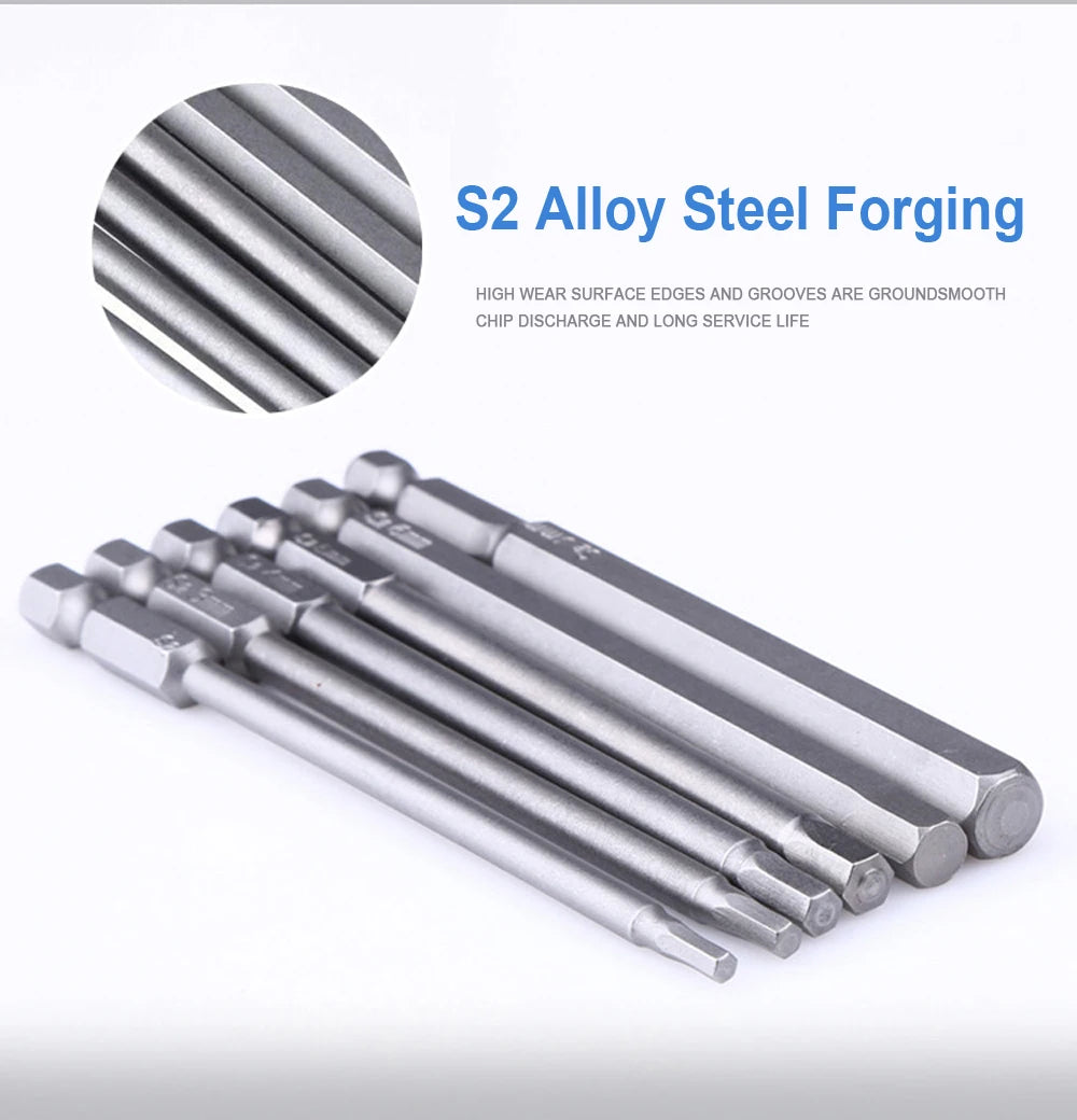8pcs Metric Allen Bit Set