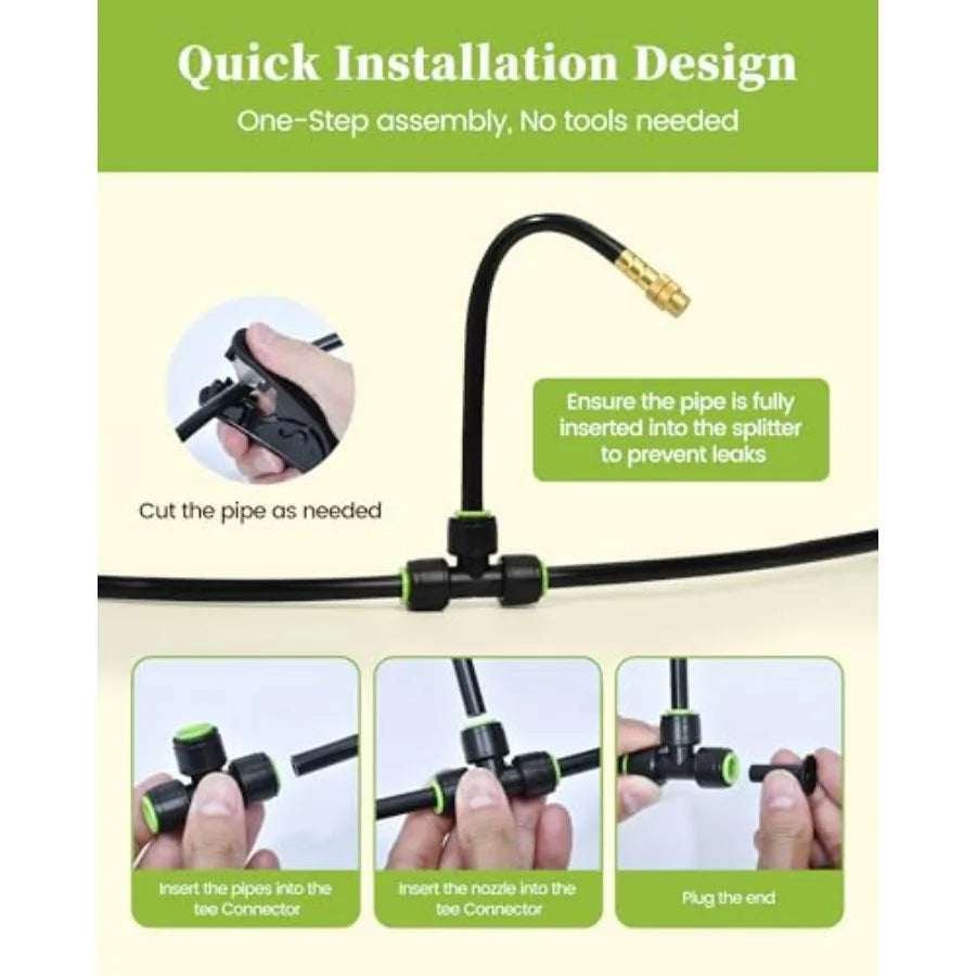 50FT Drip Irrigation System, Garden