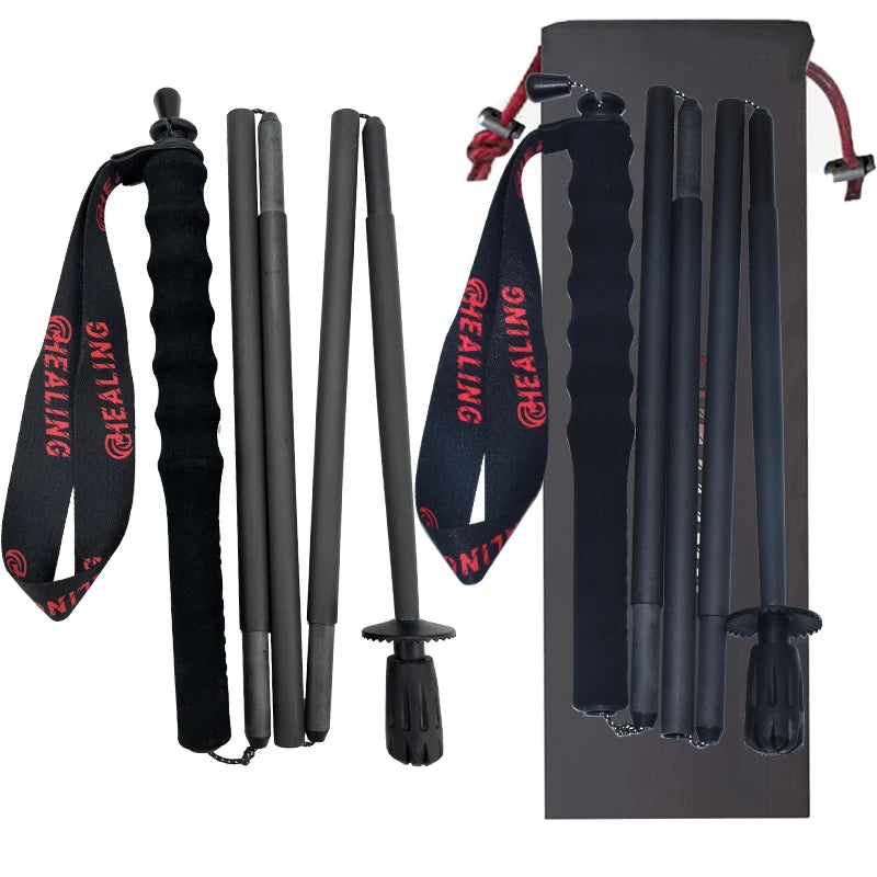 110g Ultra-Light Foldable Carbon Fiber Trekking Poles