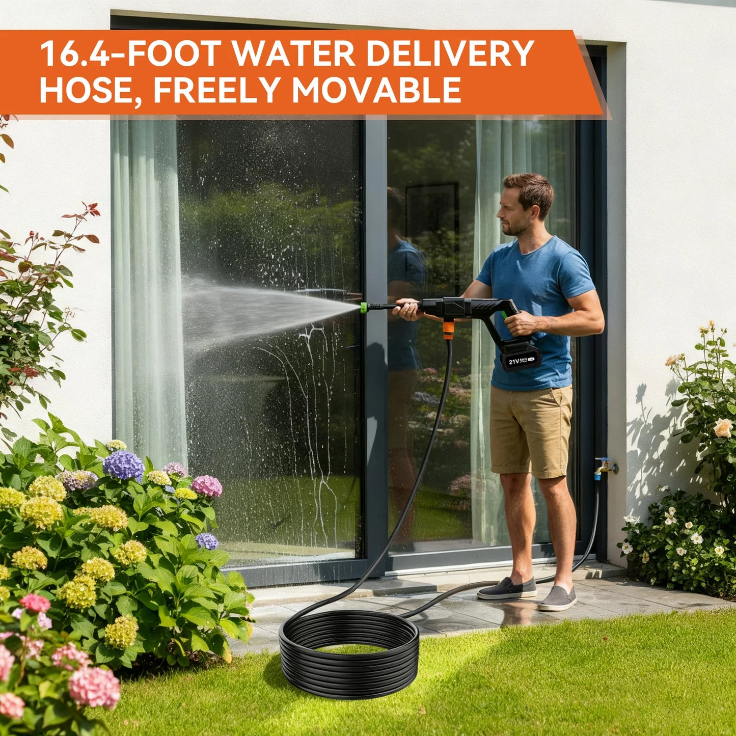 300W Cordless Pressure Washer 500PSI