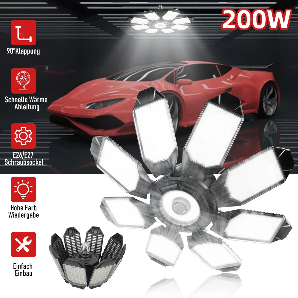 200W Garage Light LED Foldable