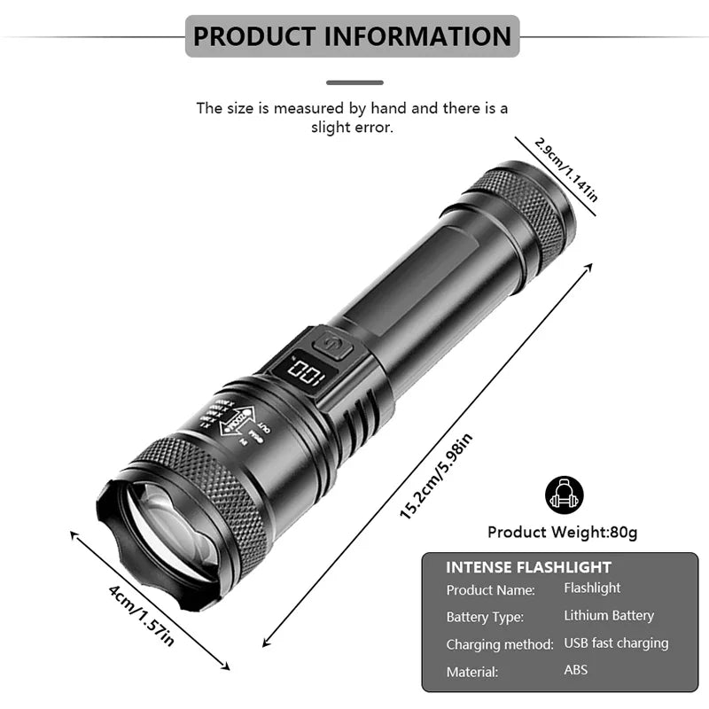 2000LM Ultra Bright P50 LED Flashlight