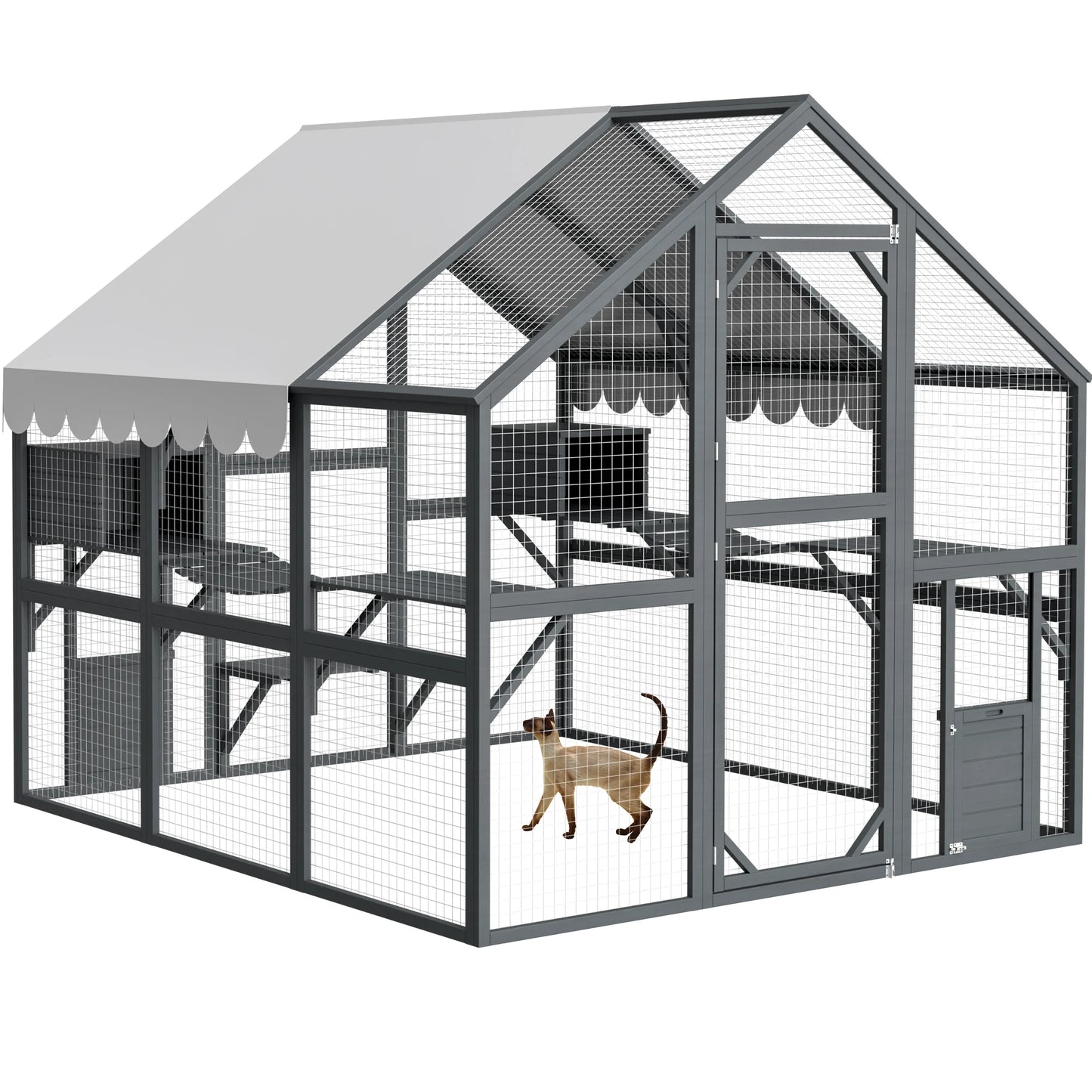 Wooden Cat Enclosure
