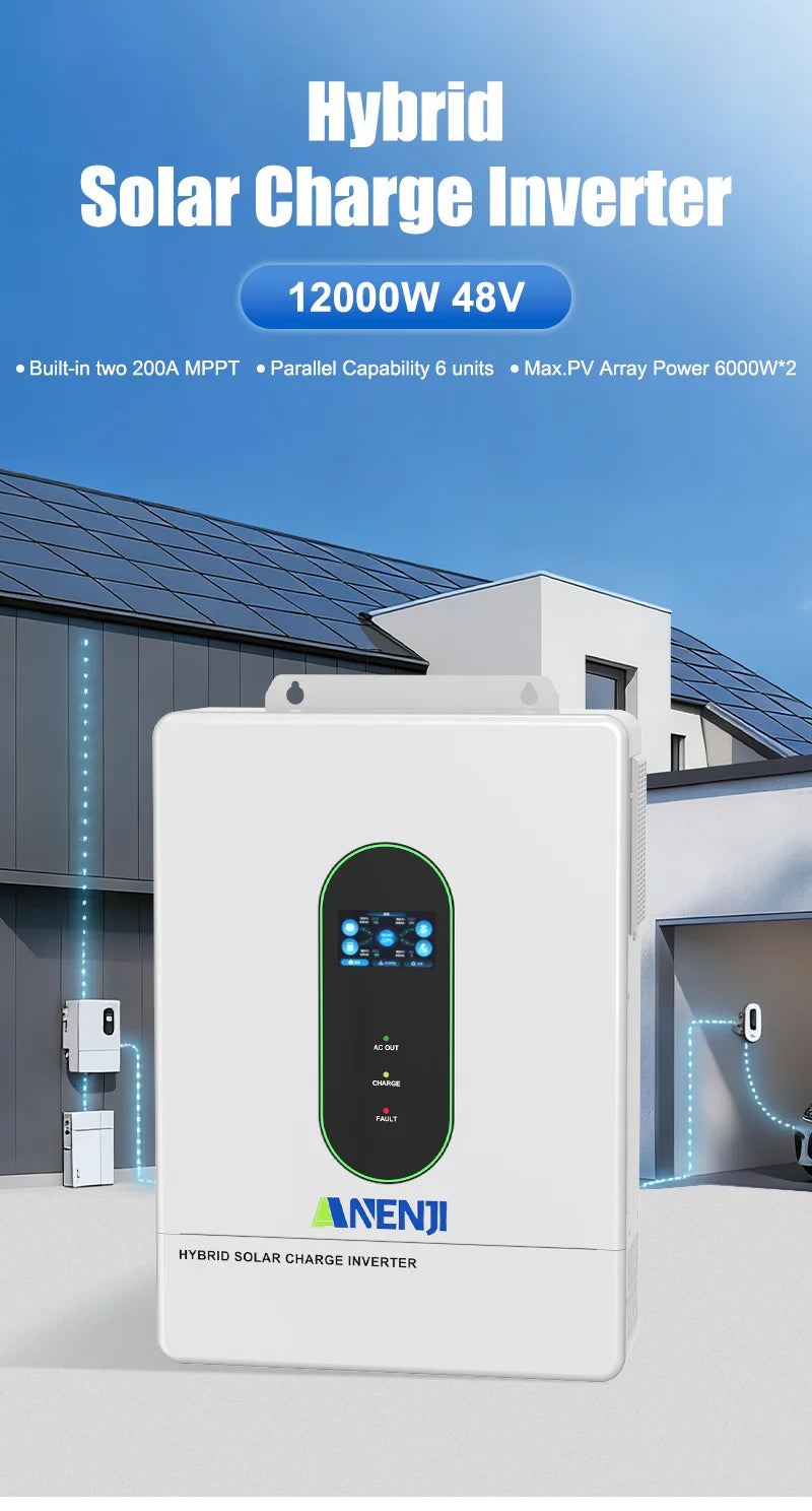 120V/240V 12KW Split-phase Hybrid Solar Inverter