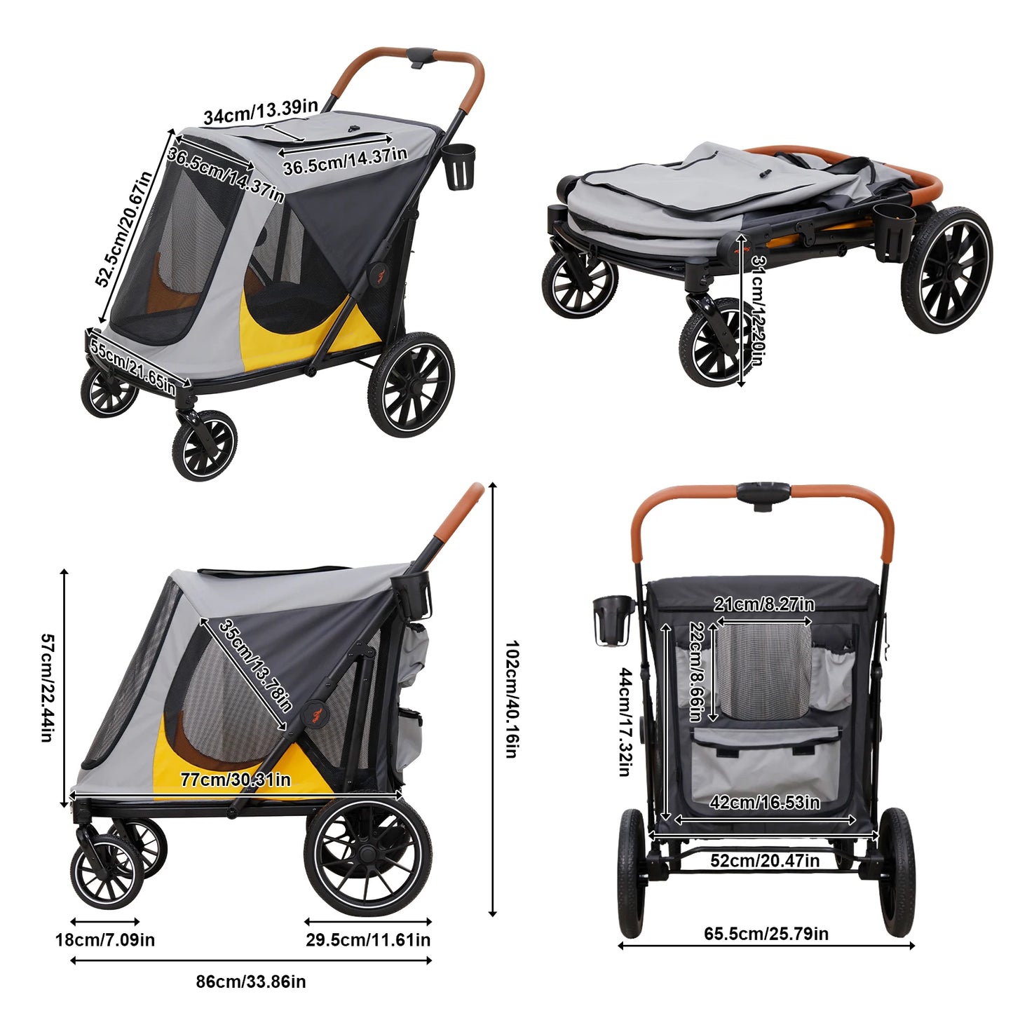 Foldable Pet Stroller