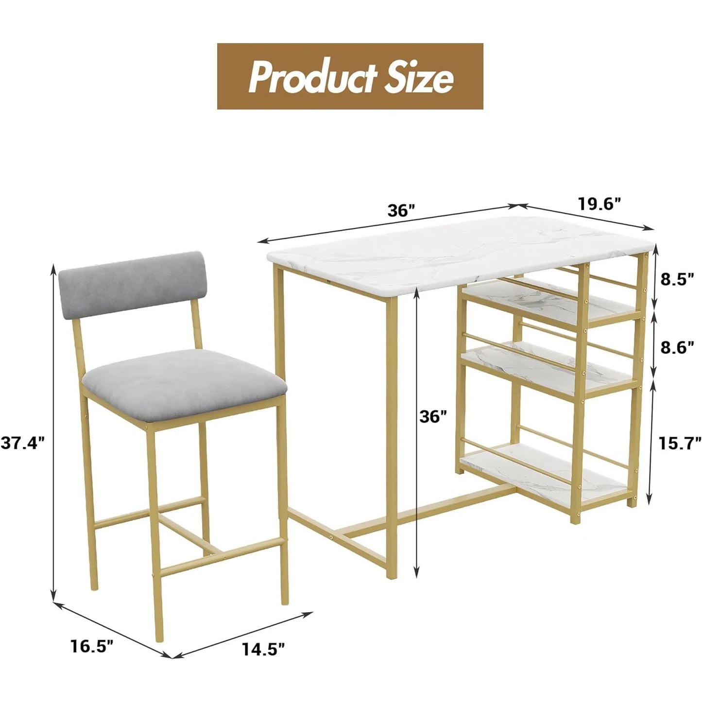 3 Piece Table Set for 2