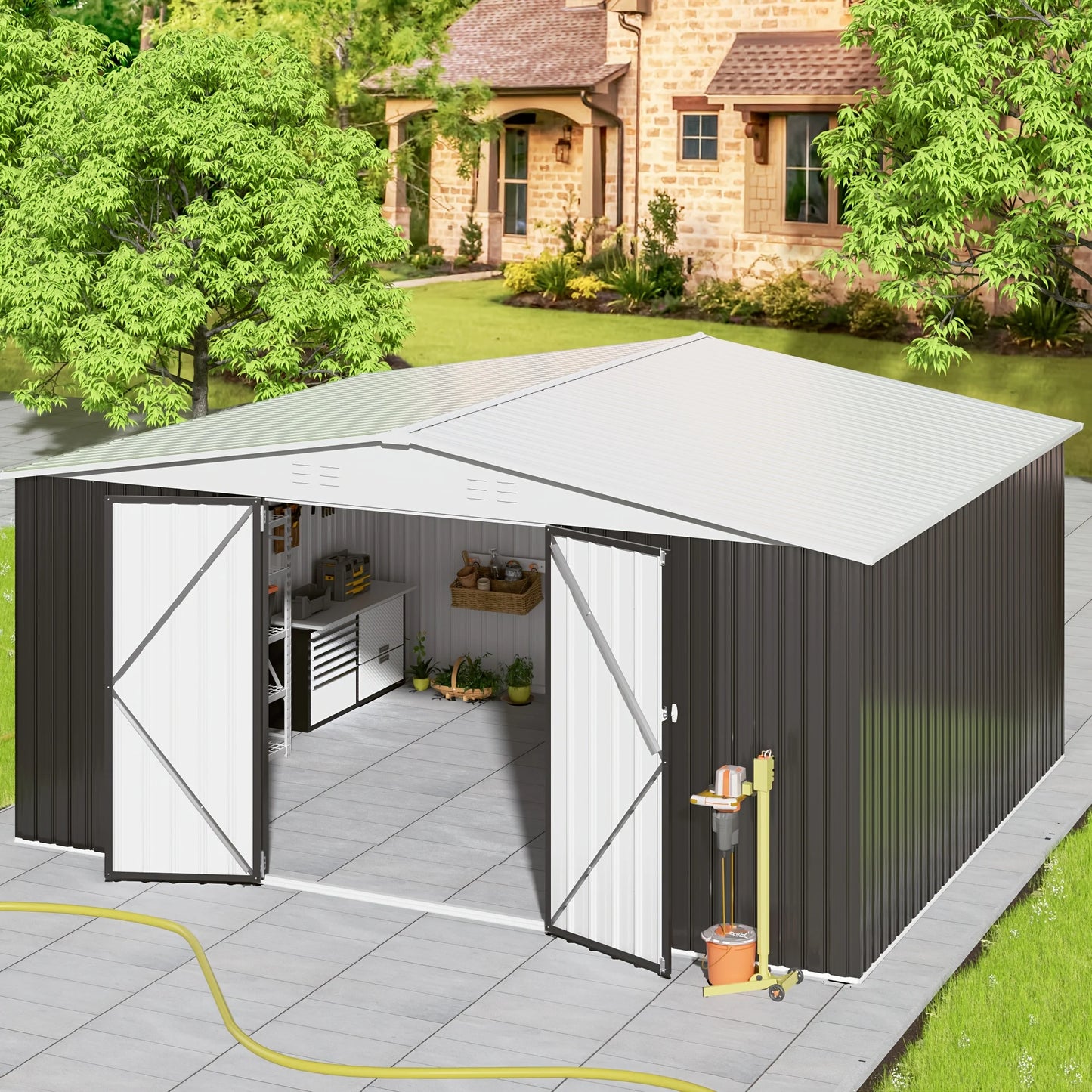 Galvanized Steel Storage Shed