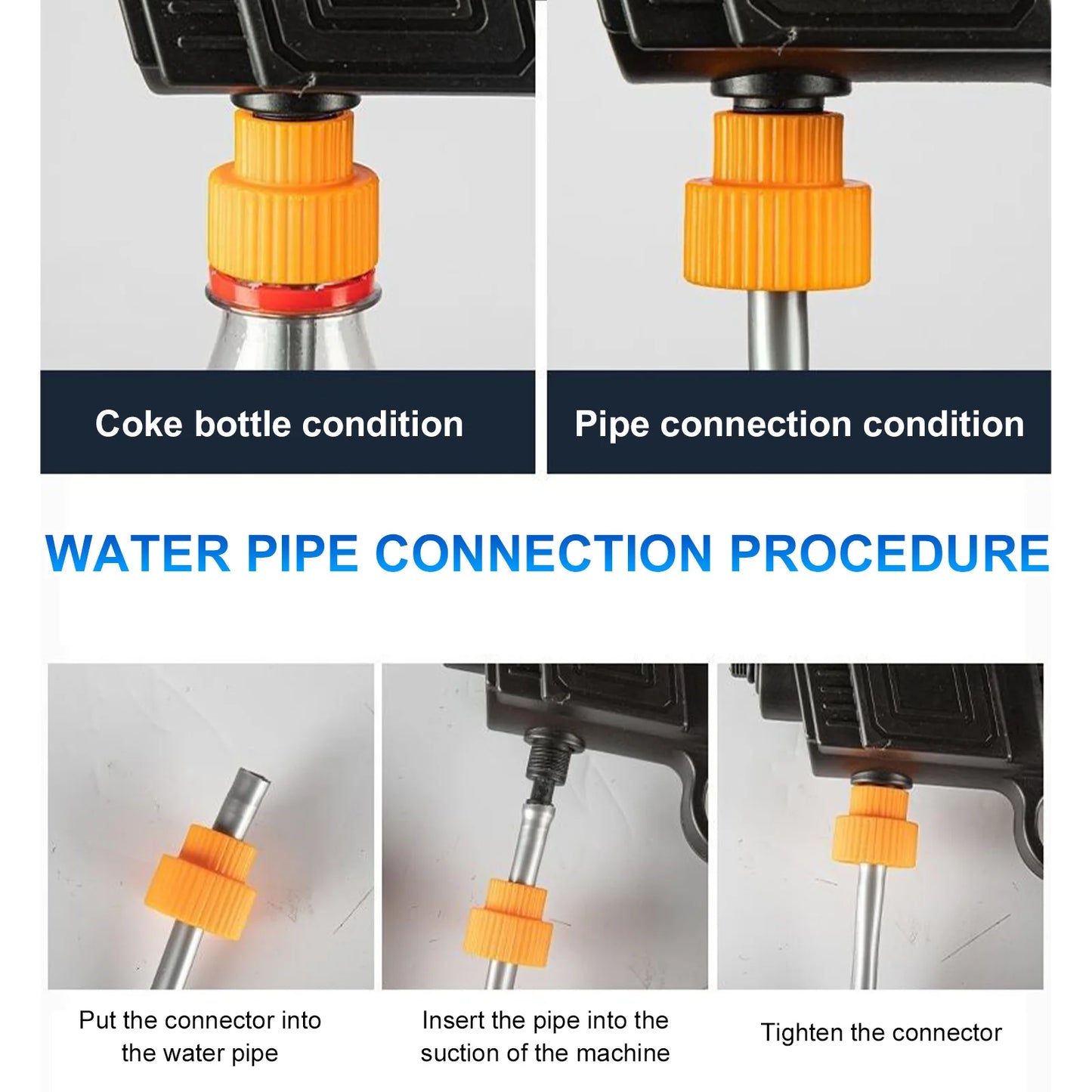 Portable Cordless High Pressure Washer With 2Pcs 1200mah Battery
