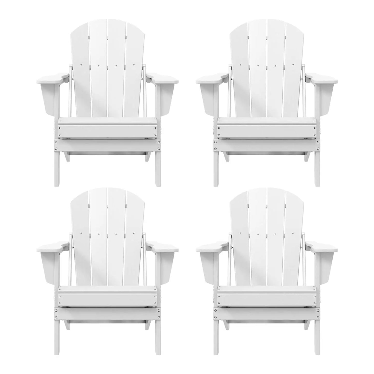 Folding Poly Adirondack Chair (Set of 4)
