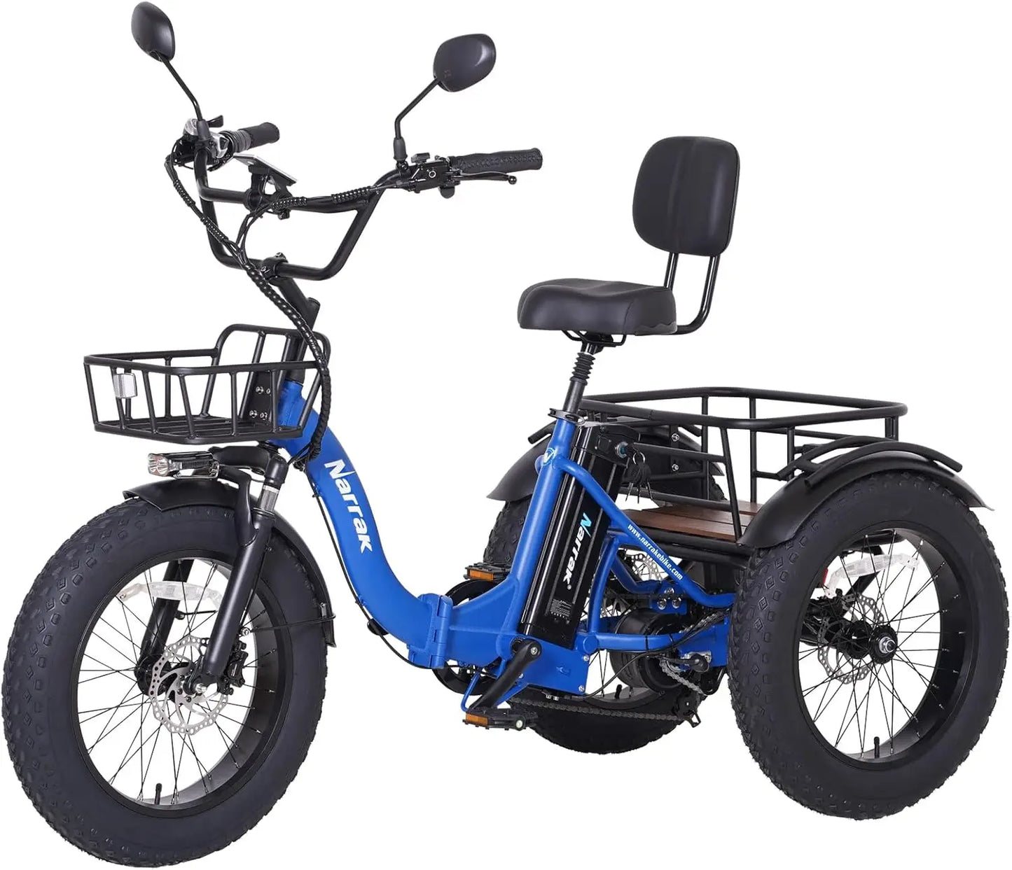 Aluminum Folding Fat Tire 3 Wheel Electric Trike