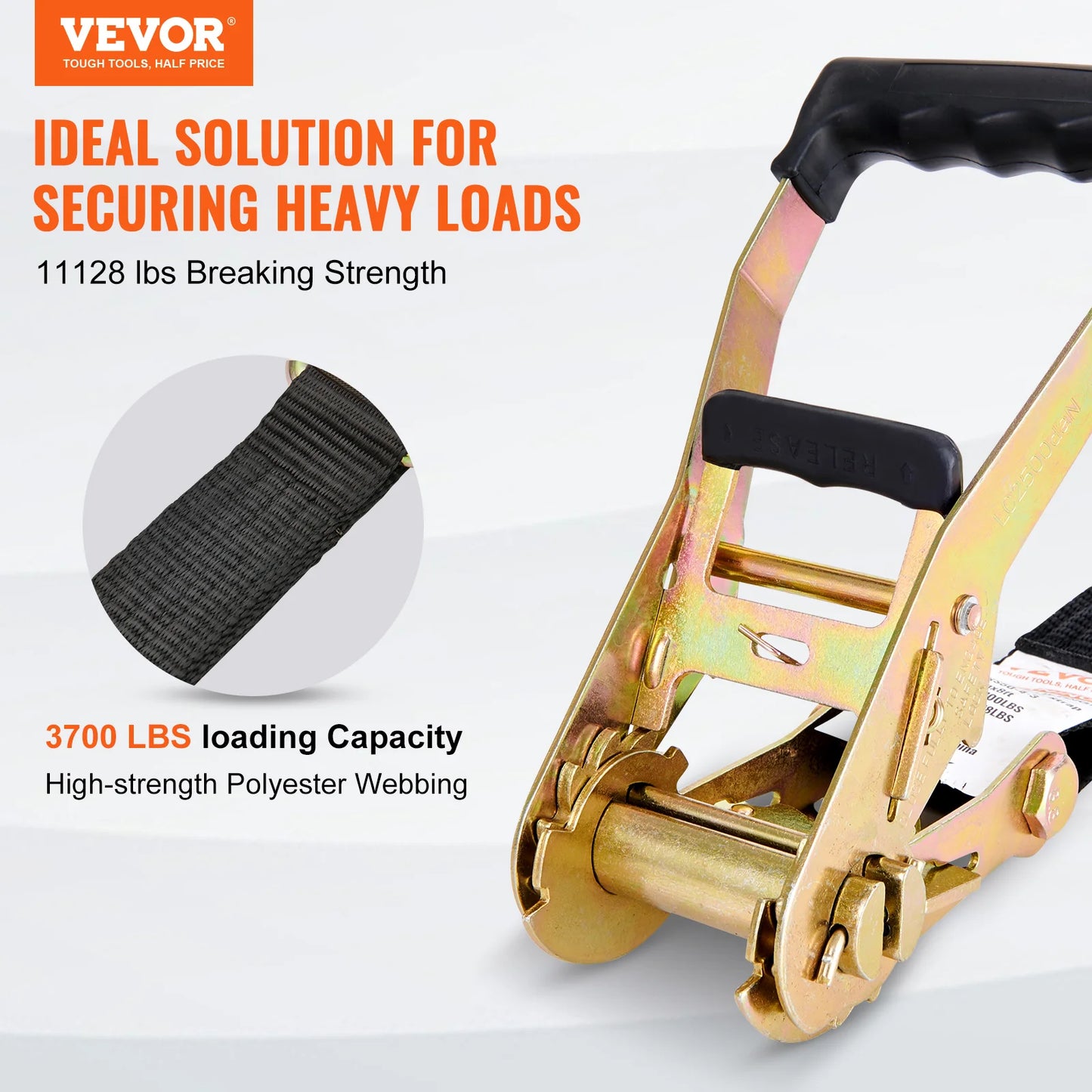 4pcs  Ratchet Strap Tie Down