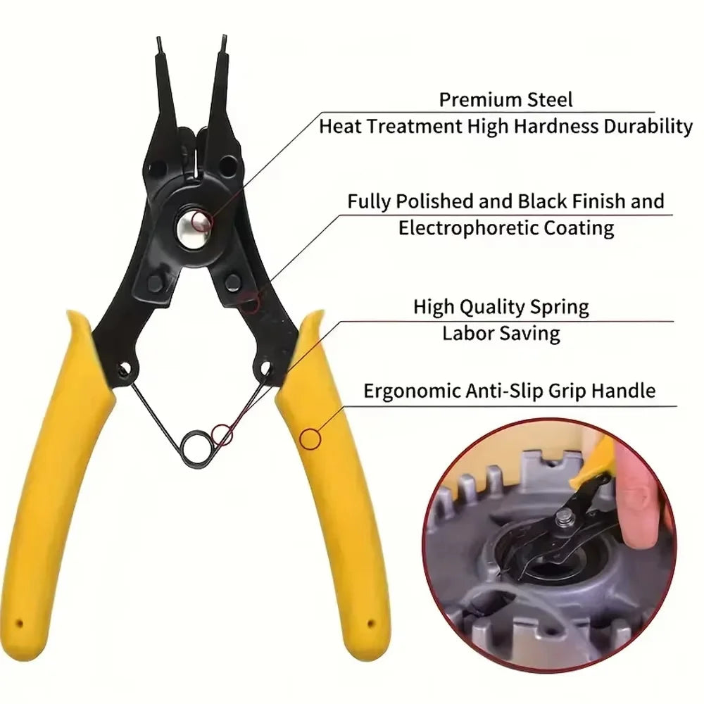 455Pcs Snap Ring Pliers Kit