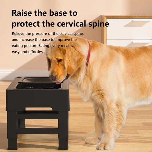 Dog Food Slow Feeder 4 Adjustable Heights