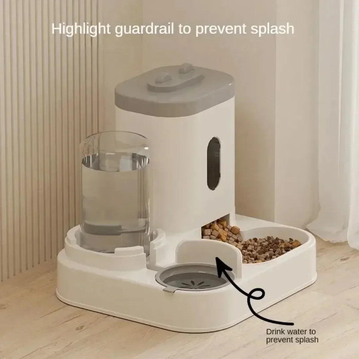 Automatic Pet Feeder With Water Fountain