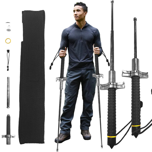 retractable stainless steel walking sticks