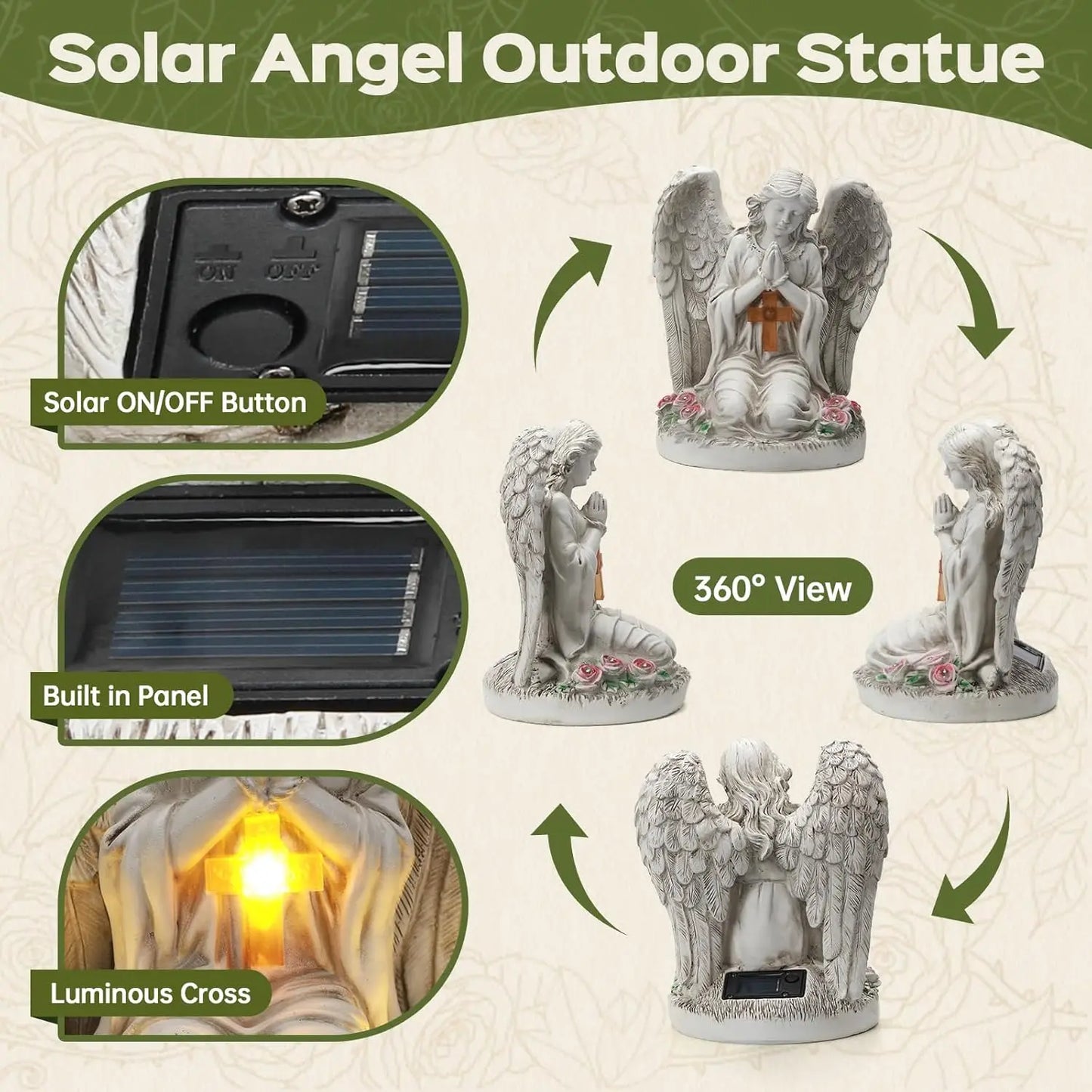 Garden Solar Statue Light