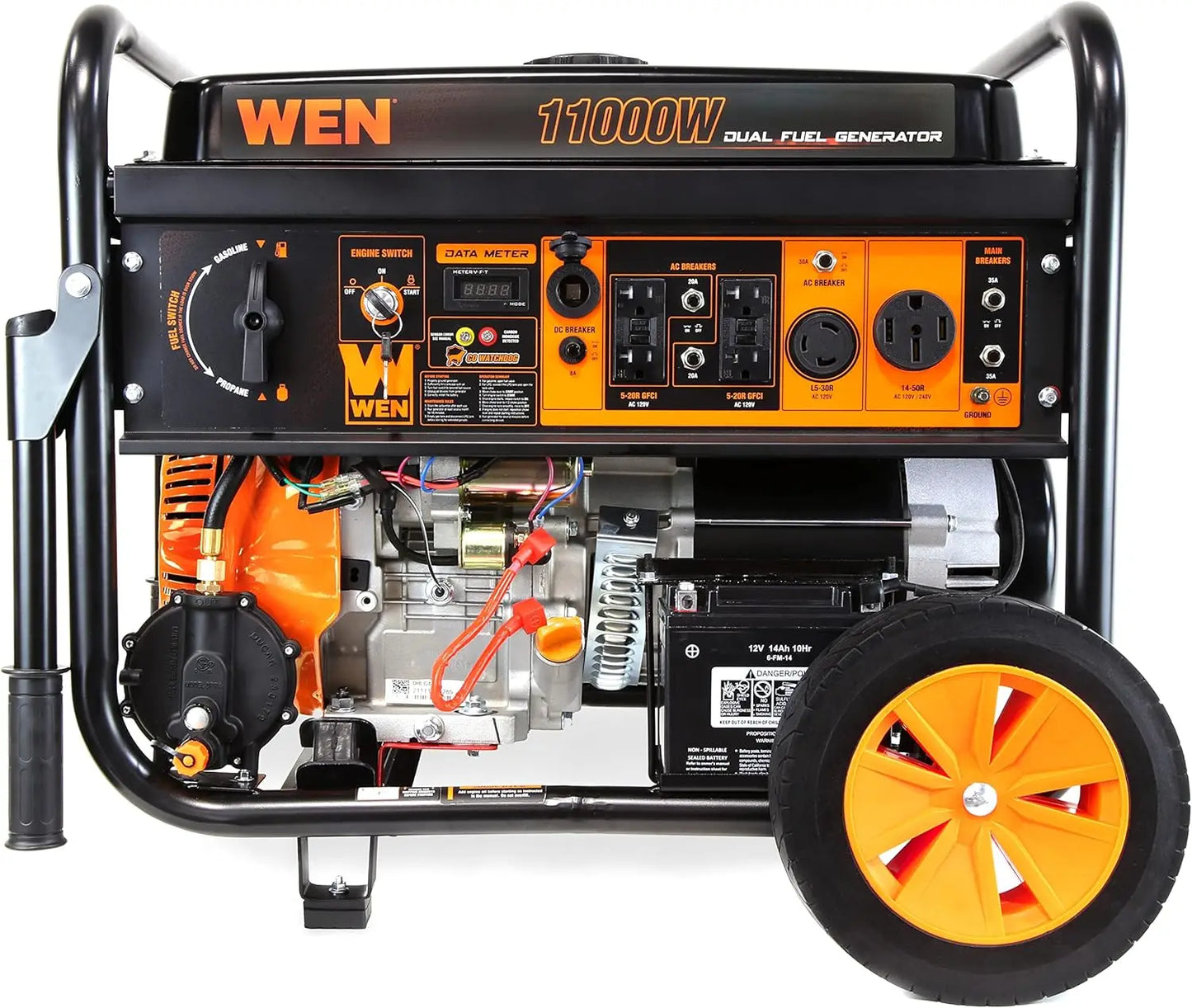 11000-Watt Backup Generator with Wheel Kit