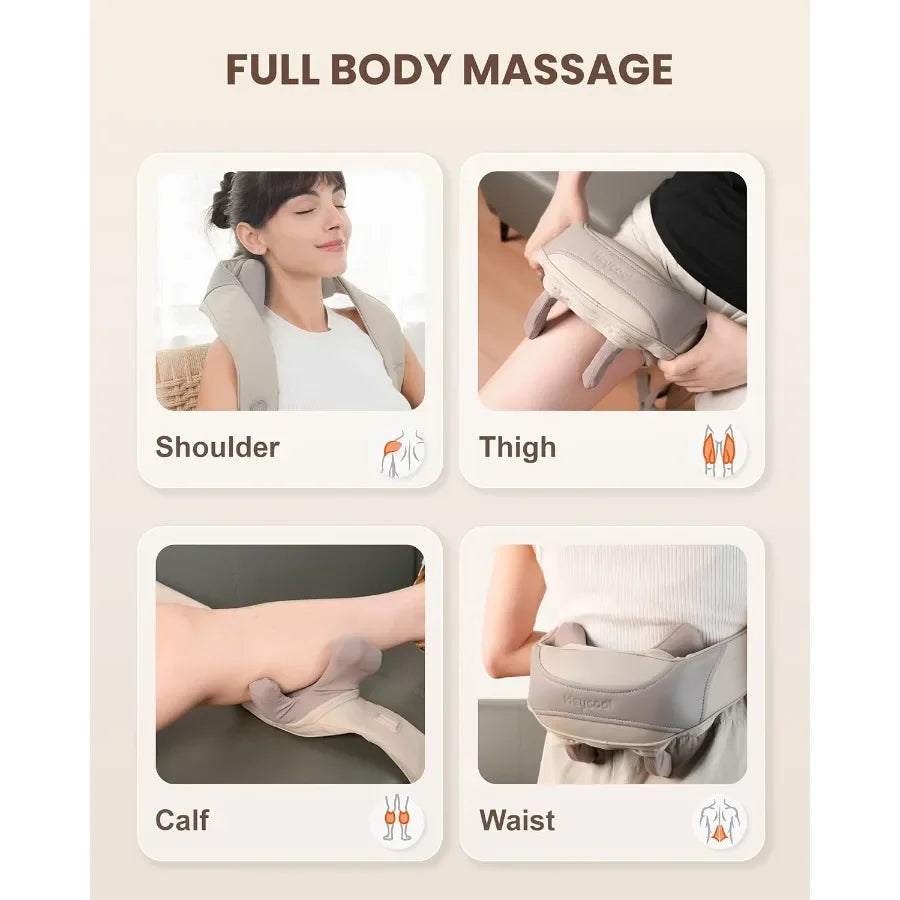 Cordless Massager with Heat  for Neck and Shoulder
