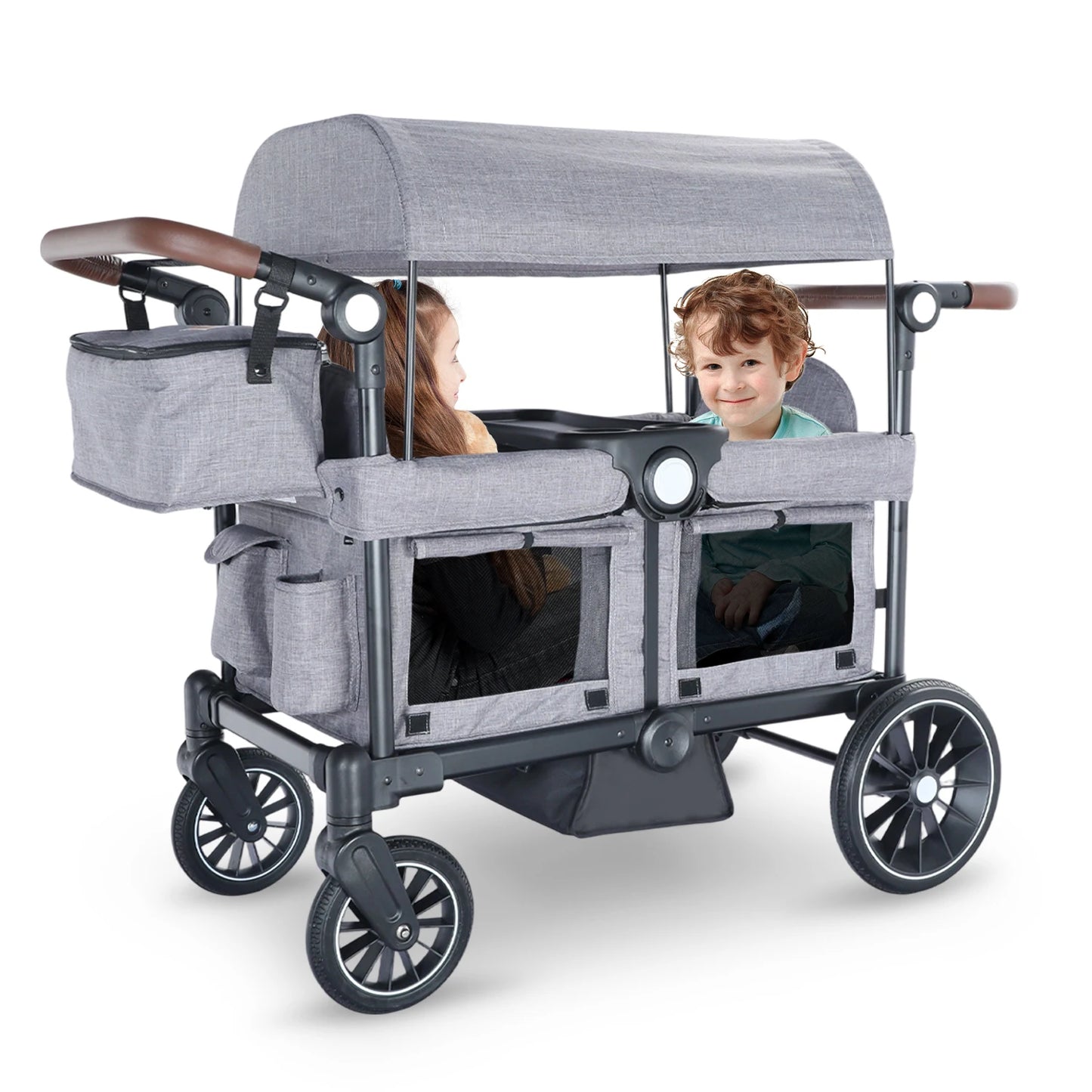 Folding Wagon Stroller for 2 Kids