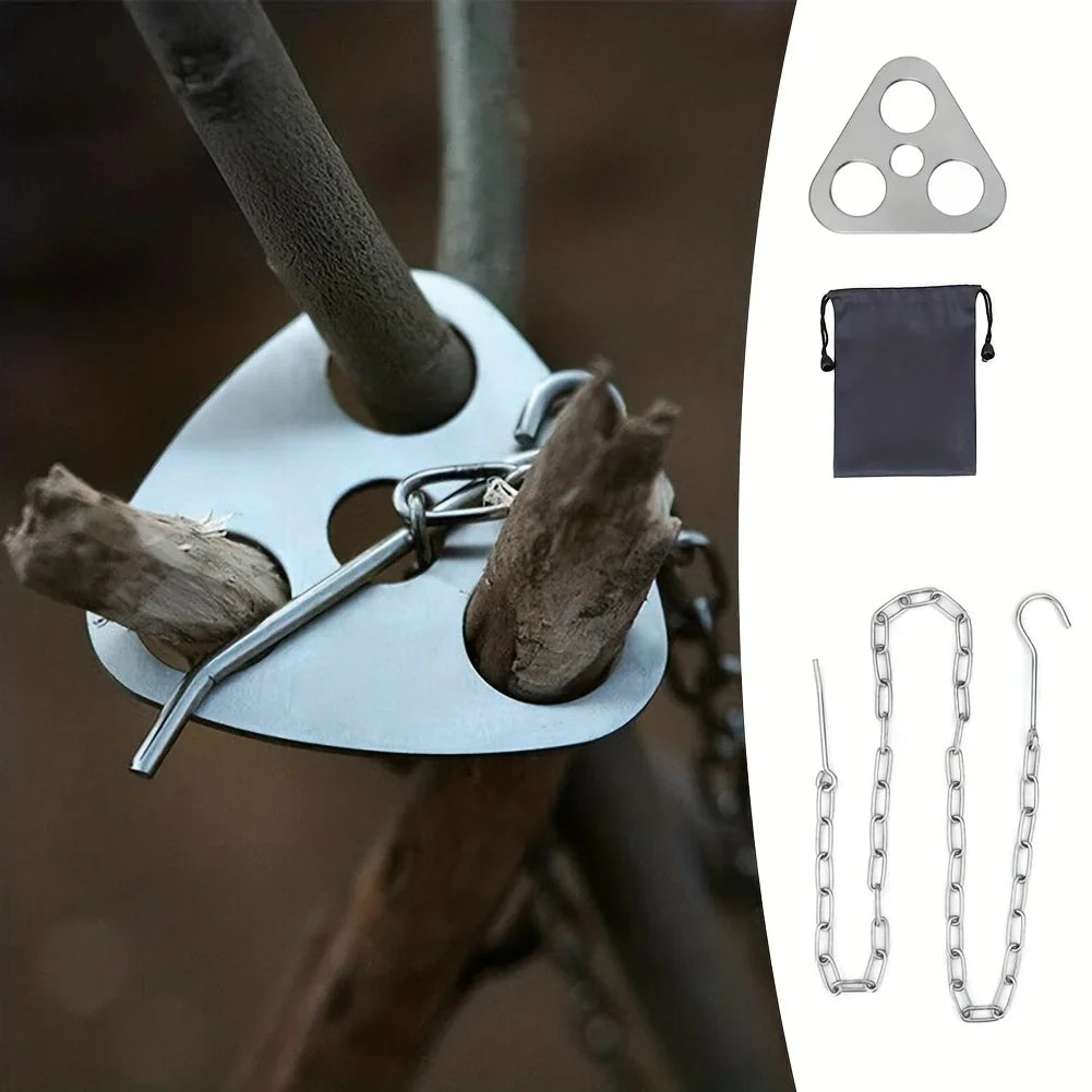 BBQ Tripod  Stainless Steel Camping