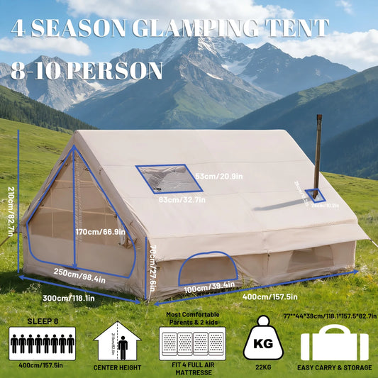Large Inflatable Camping Tent with Skylight