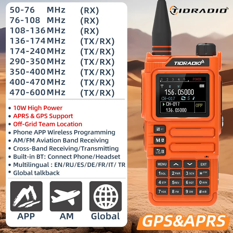 10W GPS APRS Radio Walkie Talkie