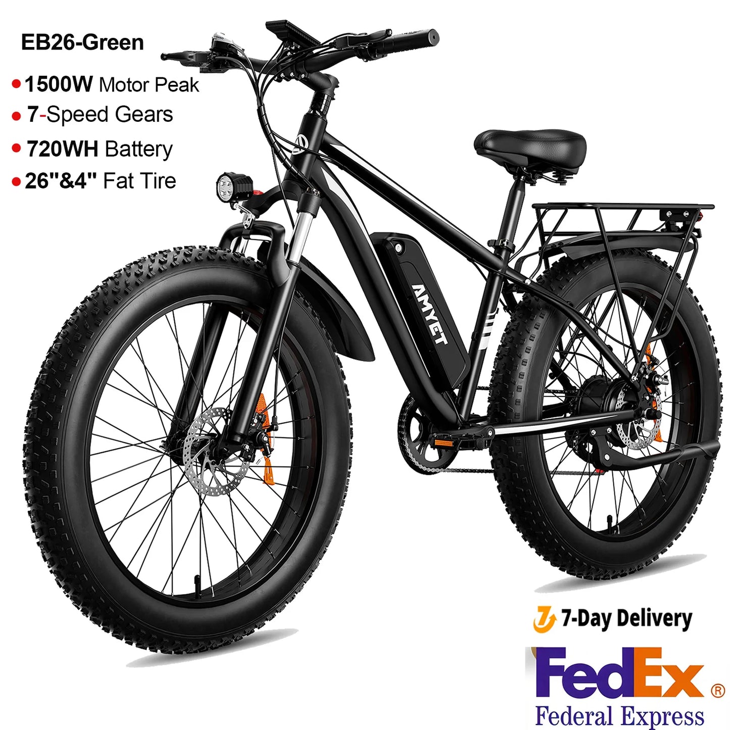 1500W  Ebike 26"