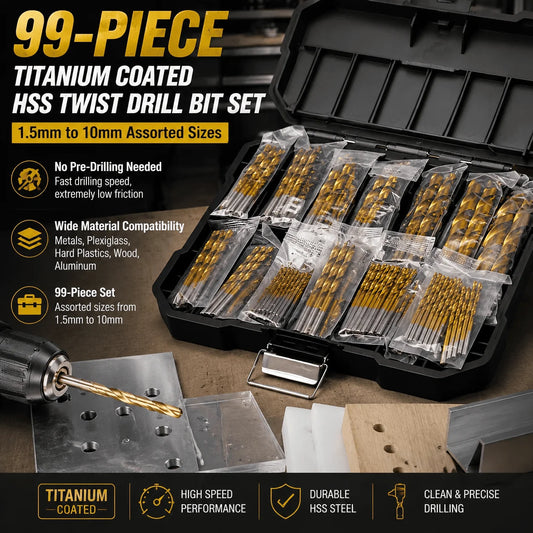 Titanium Drill Bit Set