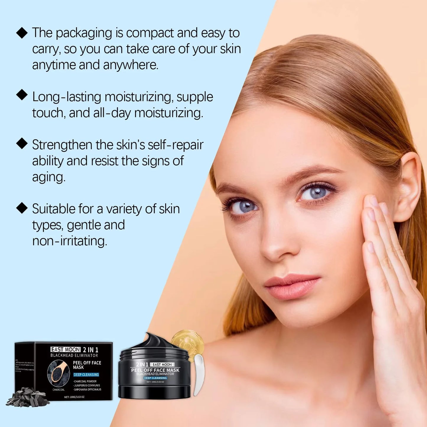 Facial Cleansing Peel off Black Mask