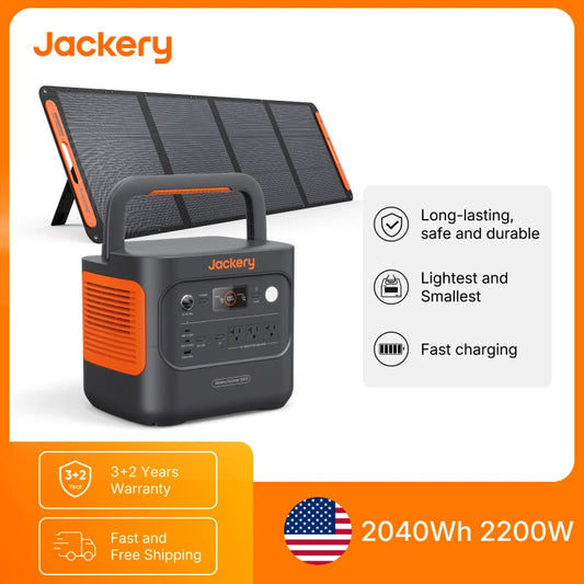 Portable Power Station with 200W Solar Panel