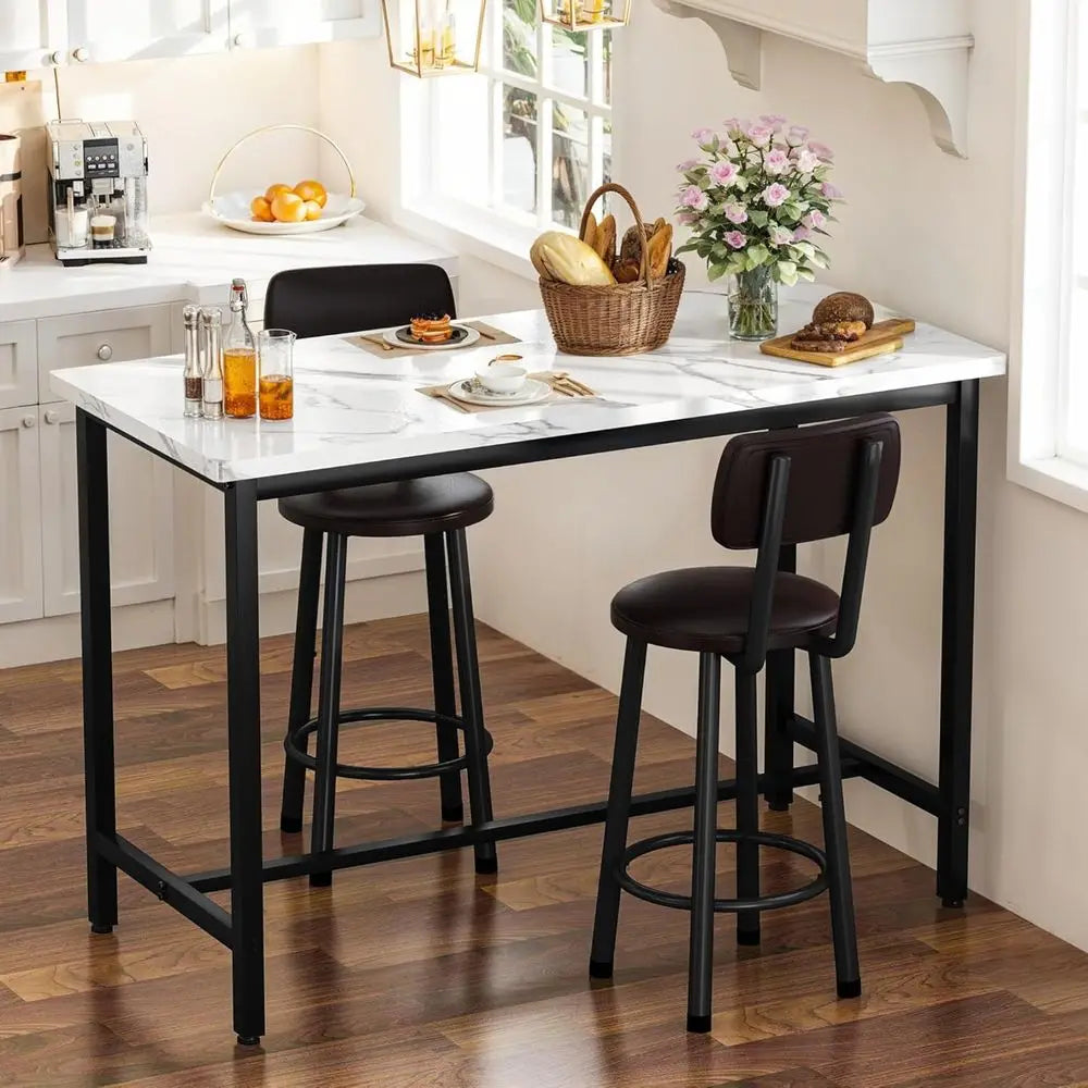 3-Piece Bar Table Set with Stools