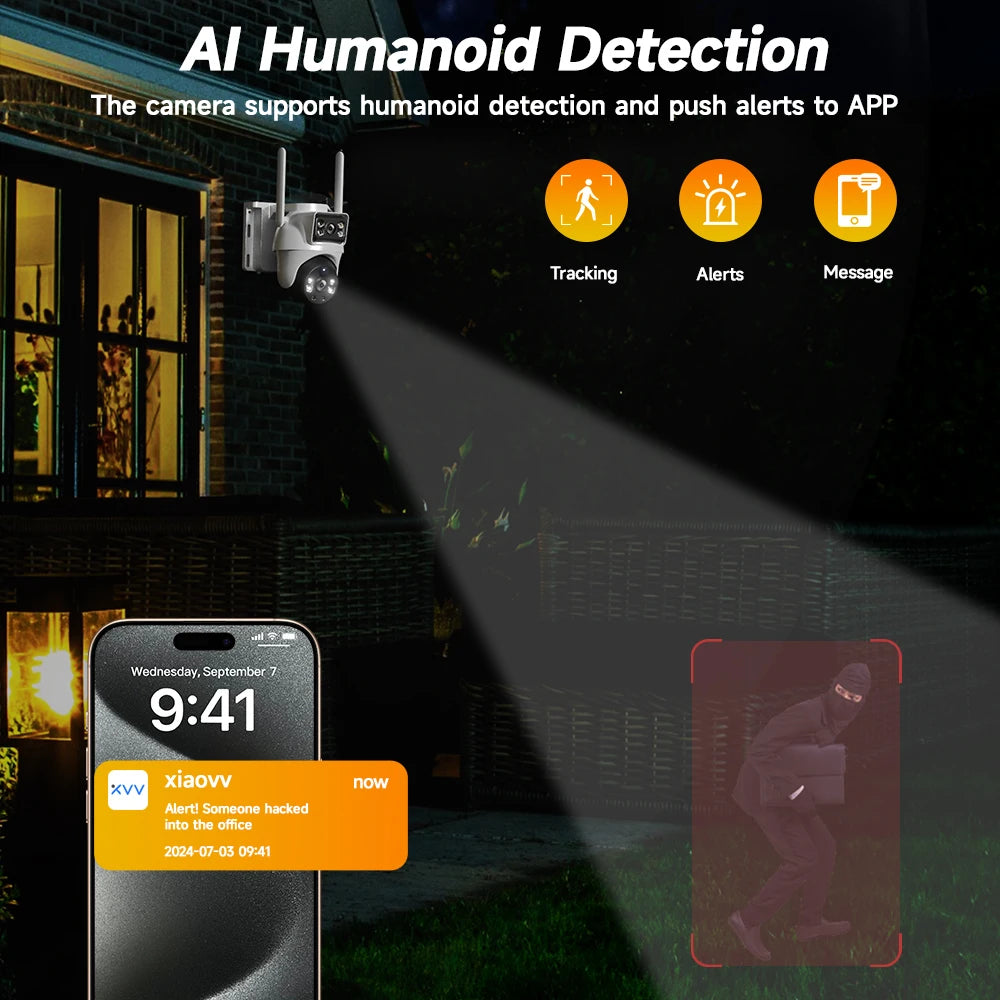 8MP 4K Wireless Solar Camera