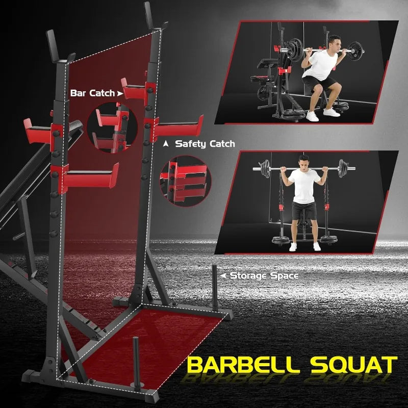 900LBS Weight Bench Set