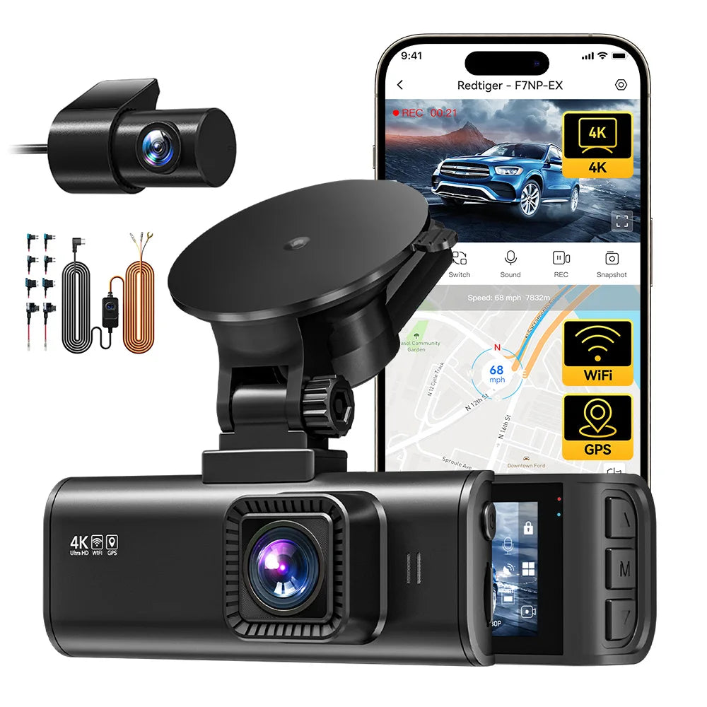 4K+1080P Dash Cam