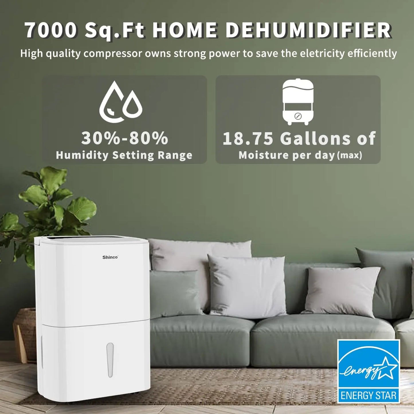 150 Pints Dehumidifier