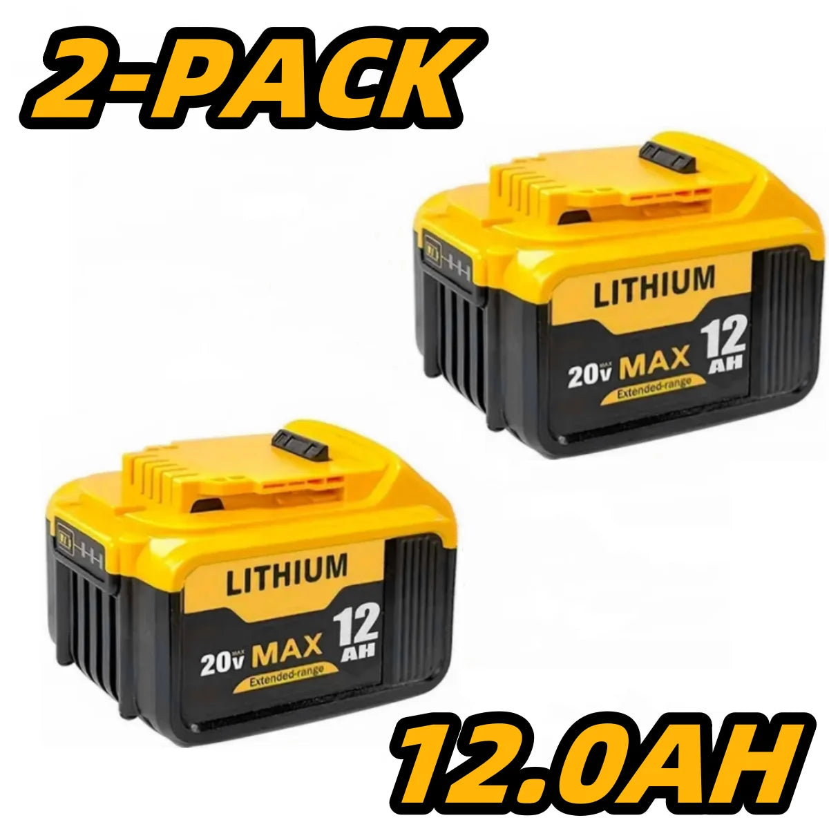 20V 12Ah Replacement Battery For Dewalt