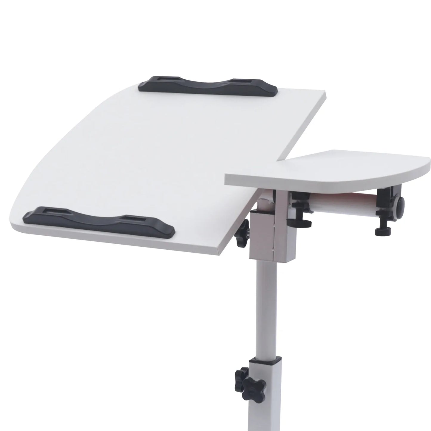 Adjustable Overbed Table with Wheels