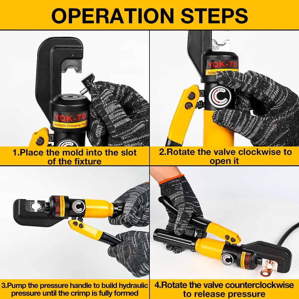 12-2/0 AWG Hydraulic Crimping Tool