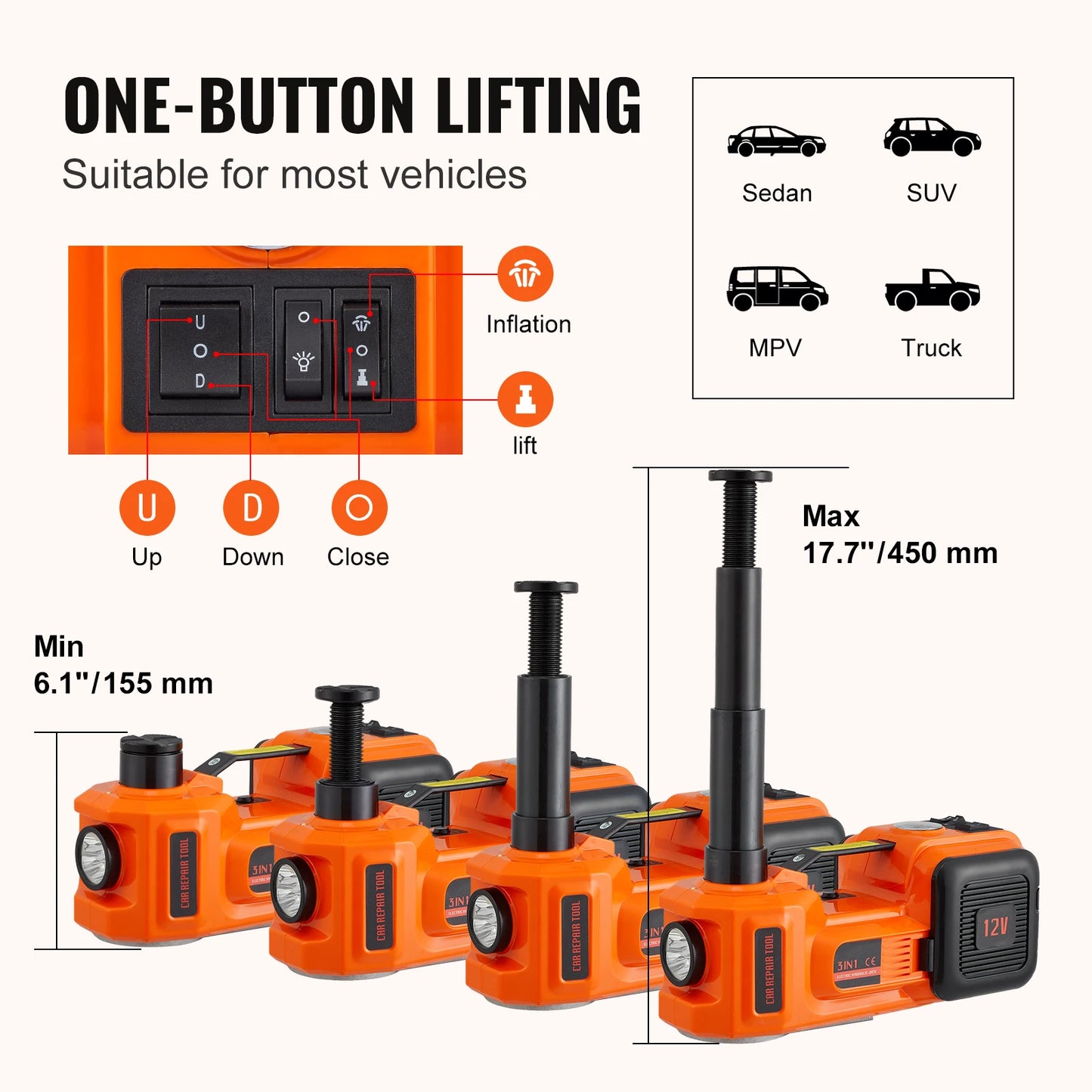 5T Electric Car Jack