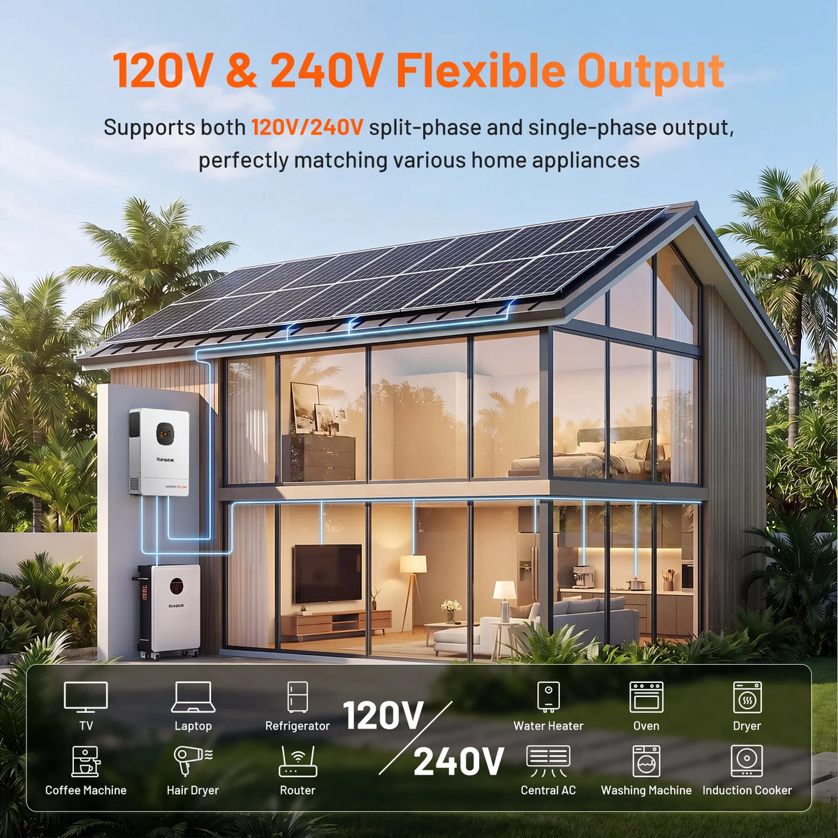48V 12KW/8KW 3-in-1 Solar Hybrid Inverter