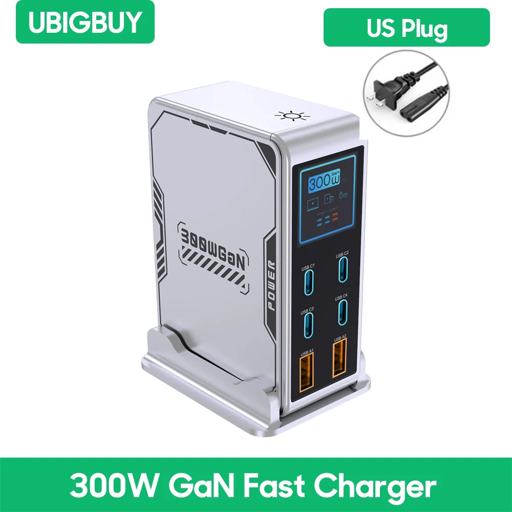6 Ports USB Charging Station,GaN