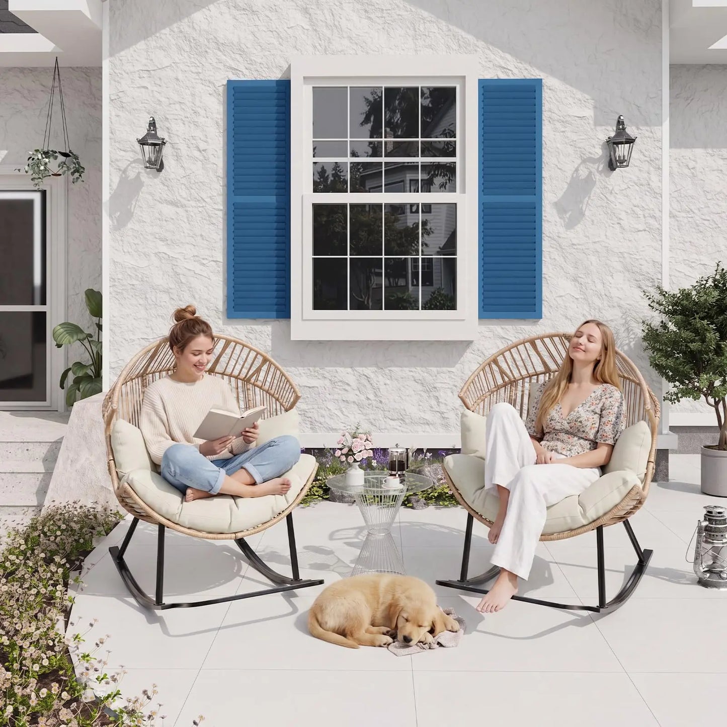 Papasan Rocking Chair