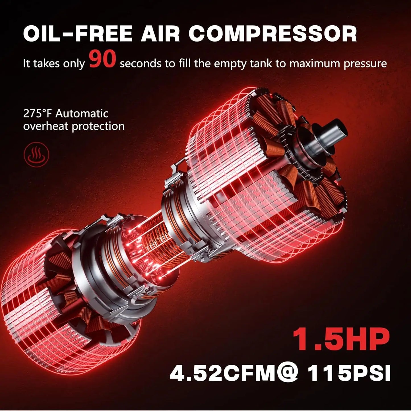 8 Gallon Air Compressor Electric