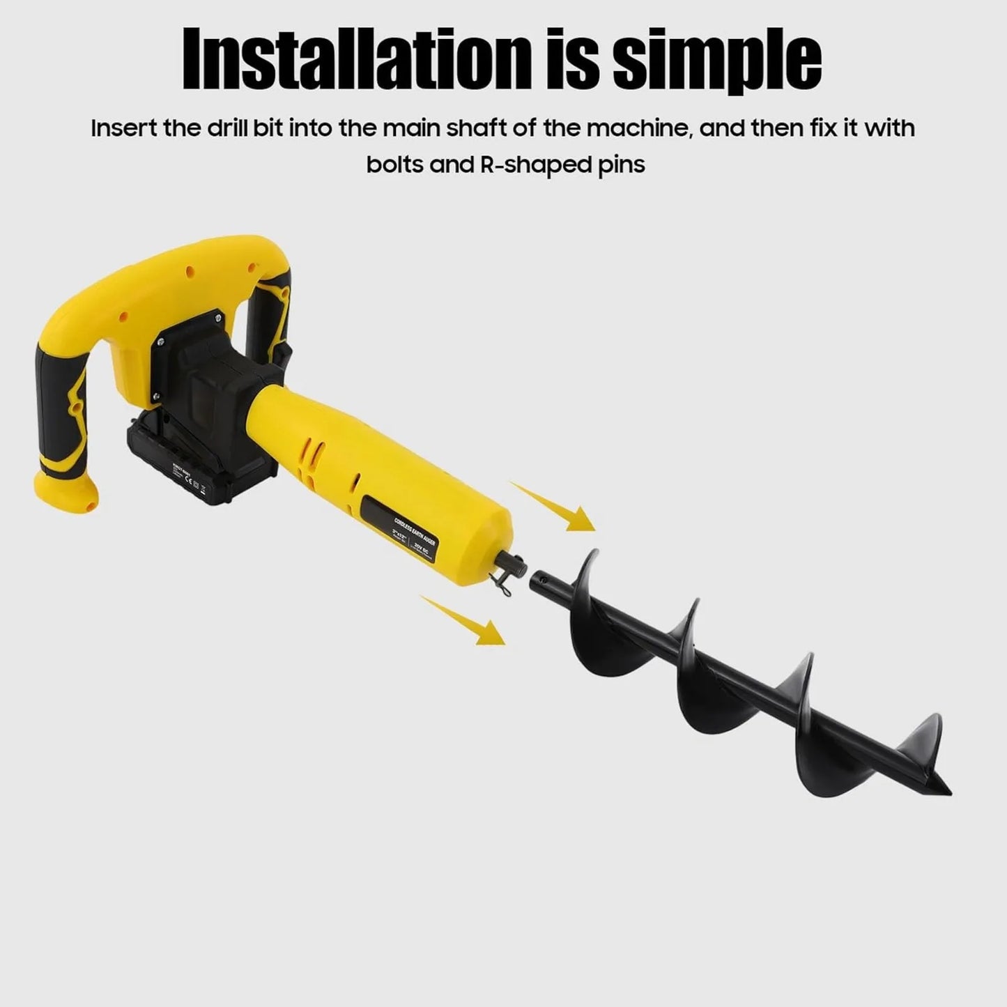 Cordless, 20V Earth Auger Hole Digger W/ Charger